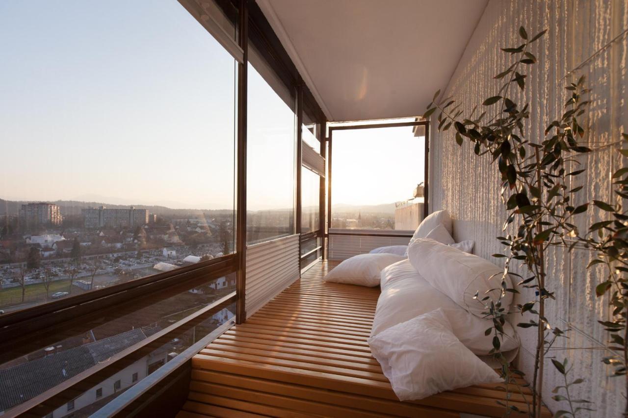Bright Penthaus Apartement, With A Wonderful View Liubliana Exterior foto